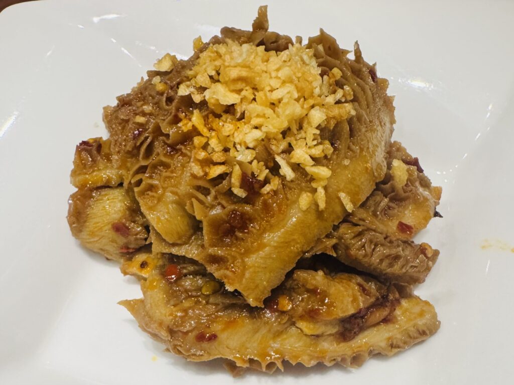 牛ハチノスのピリ辛煮込み