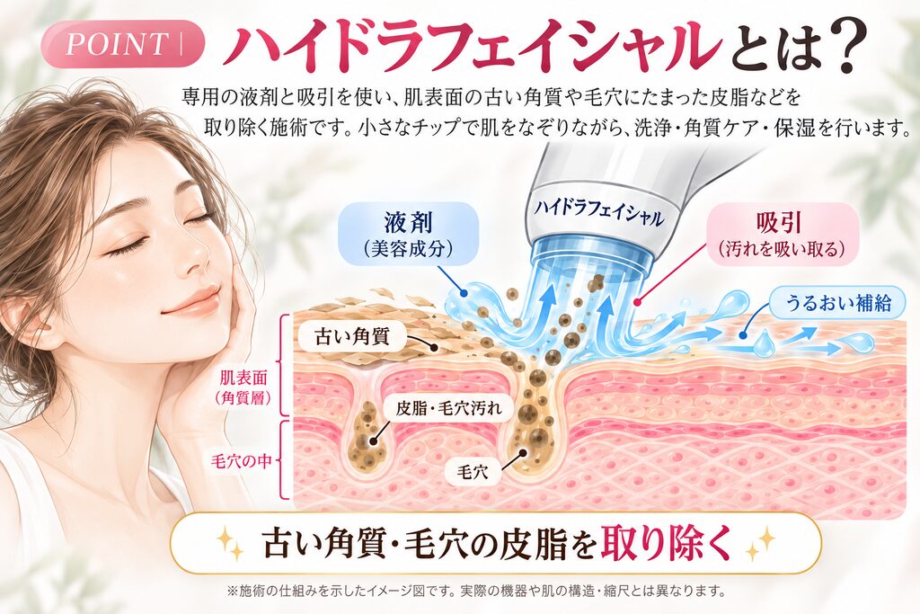 ハイドラフェイシャルの説明画像